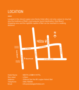 Map hotel siesta legian