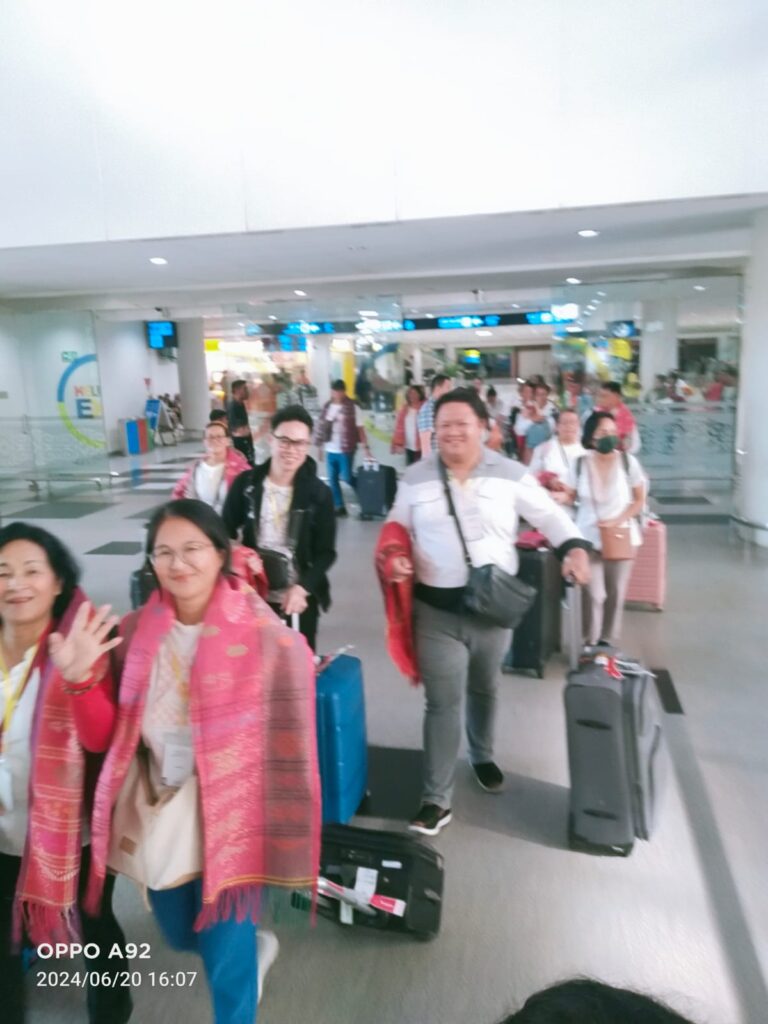 arrival in kualanamu airport for medan pilgrim tour